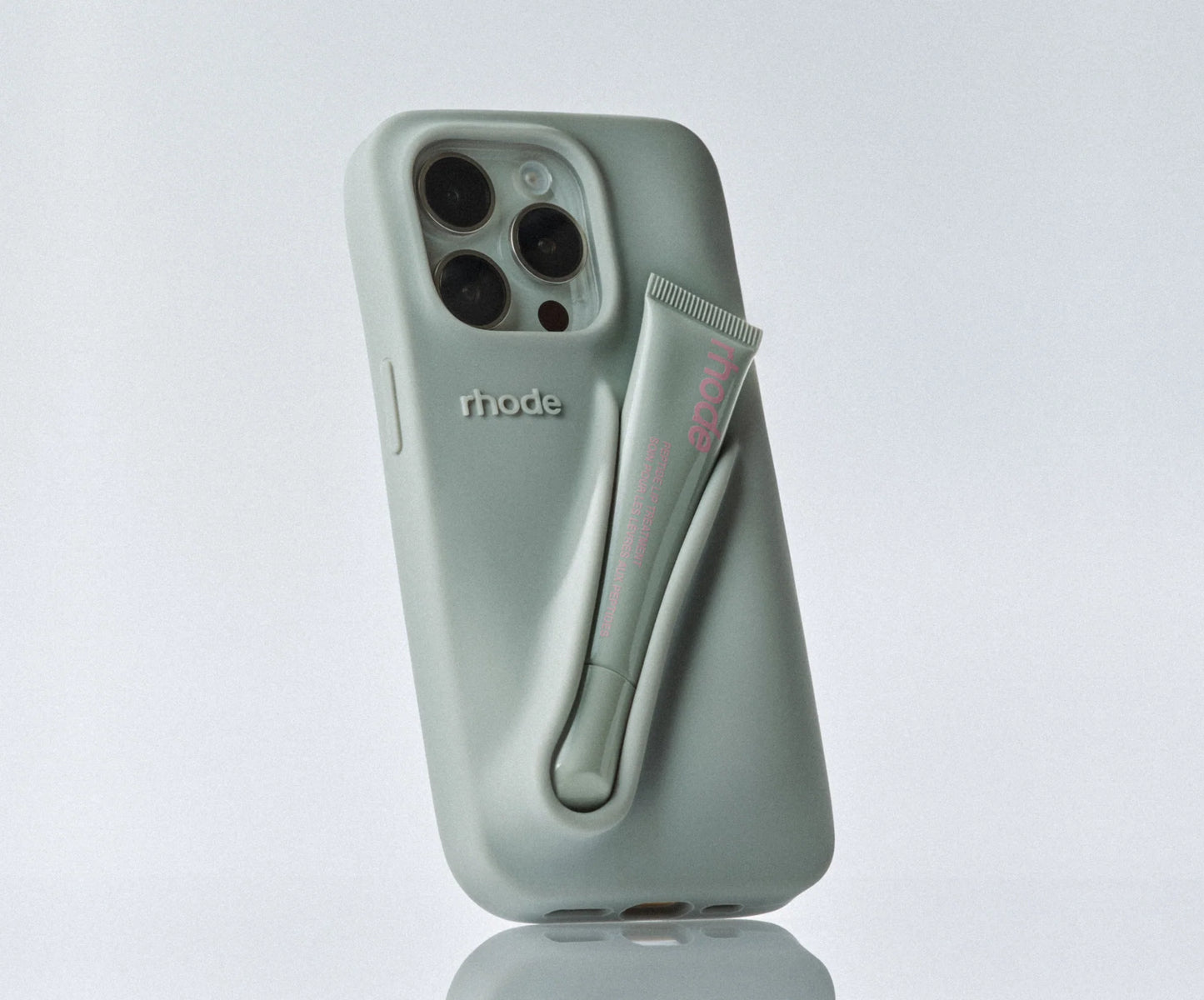 RHODE lip case gris 14 pro max