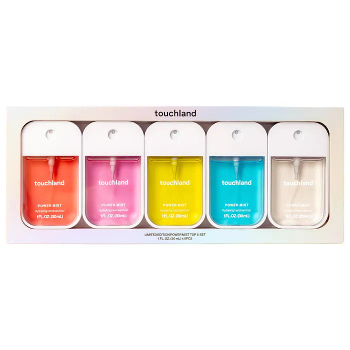 PRE ORDENA-Touchland Limited Edition Power Mist Hydrating Hand Sanitizer Top 5-Set