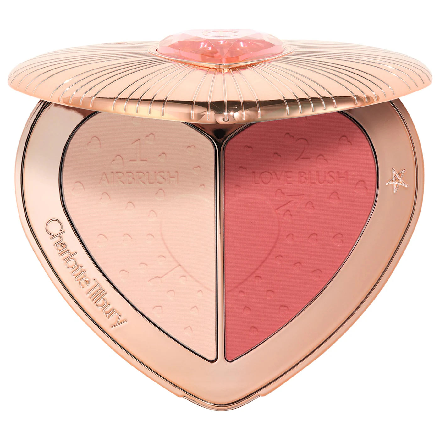 pre ordena-Charlotte Tilbury Pillow Talk Beauty Soulmates Airbrush Flawless Finish Brightening and Blush Powder Palette