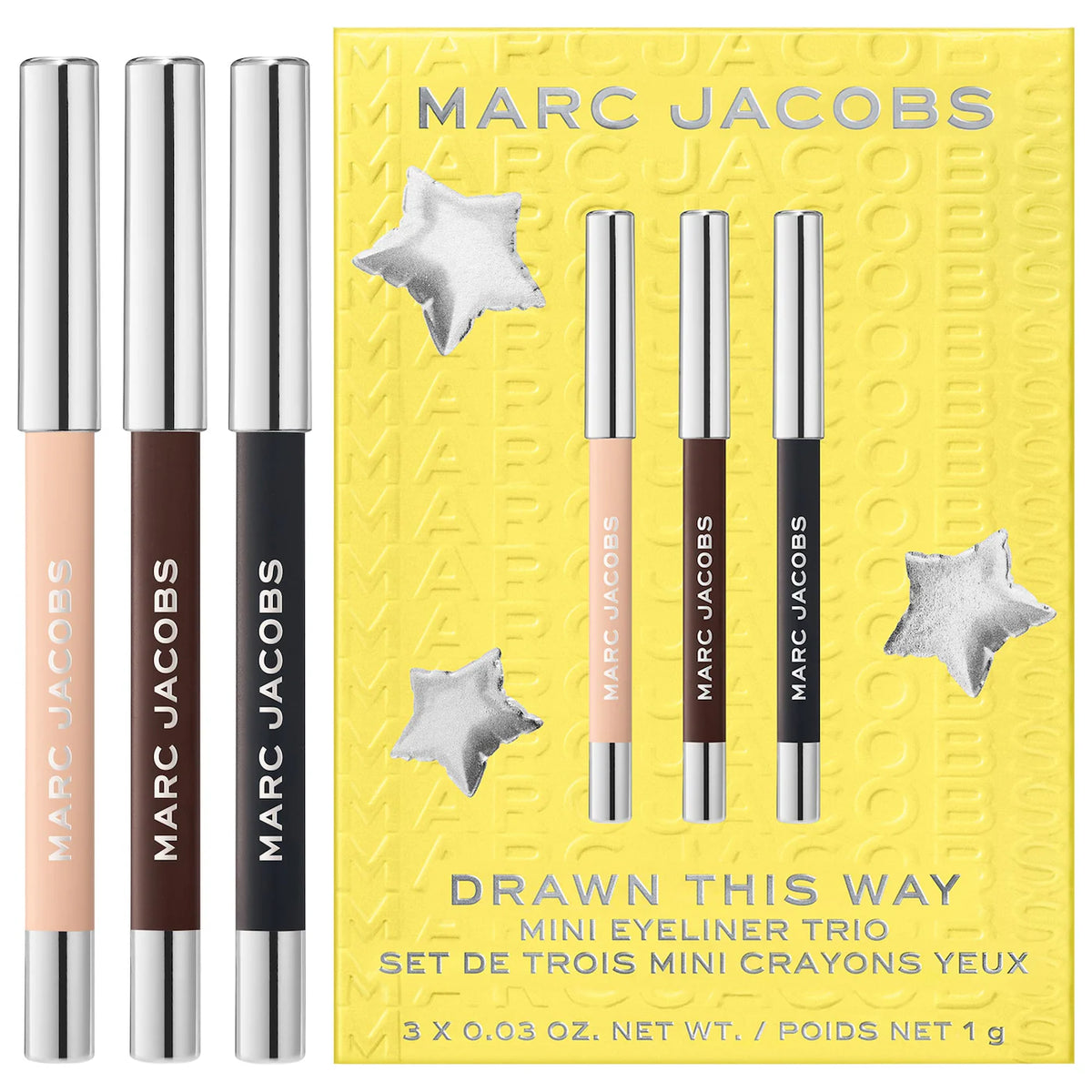 Pre ordena-Marc Jacobs Beauty Mini Drawn This Way Longwear Eyeliner Trio Gift Set