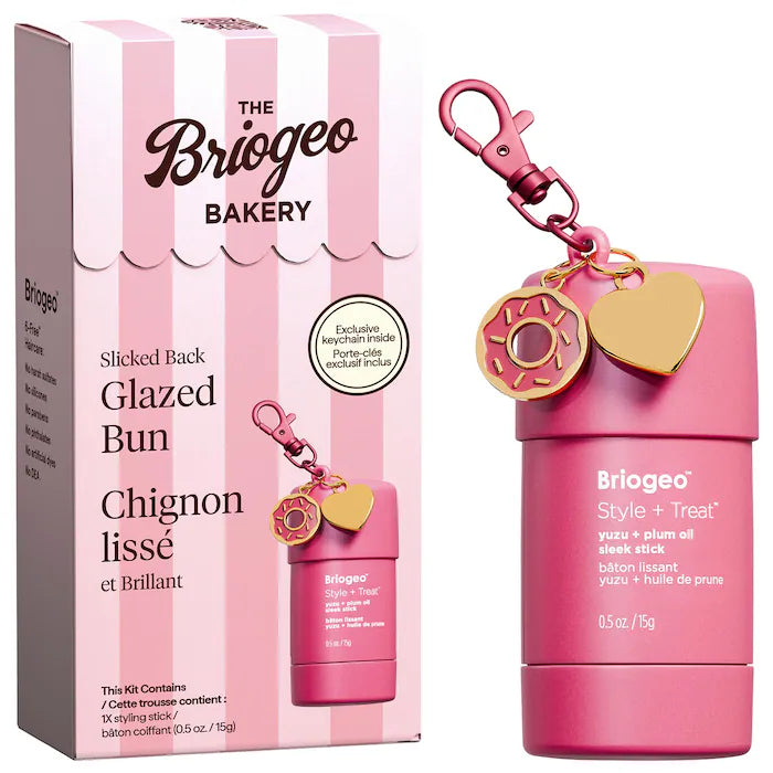 Pre ordena-Briogeo Glazed Bun Sleek Stick Hair Styling Keychain Gift Set
