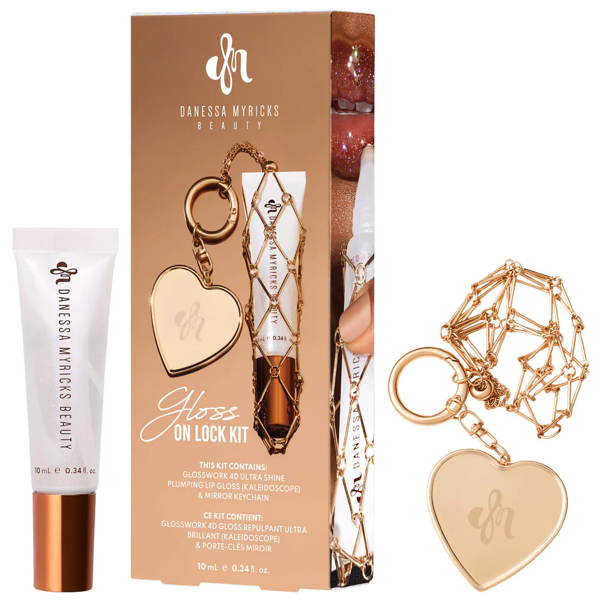 Pre ordena-Danessa Myricks Beauty Lip Gloss On Lock Kit Makeup Gift Set