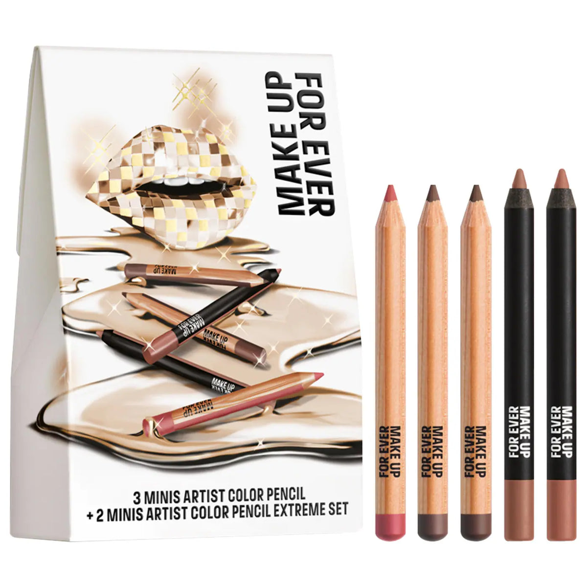 Pre ordena-MAKE UP FOR EVER Mini Artist Color Pencil Original & Extreme Long-lasting Lip Liner Set