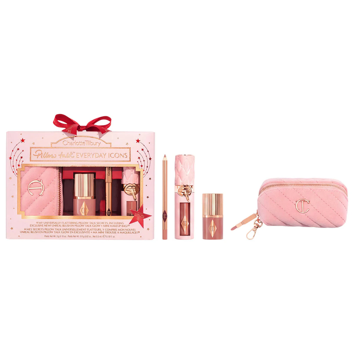 Pre ordena-Charlotte Tilbury Pillow Talk Everyday Icons Lip & Cheek Makeup Gift Set
