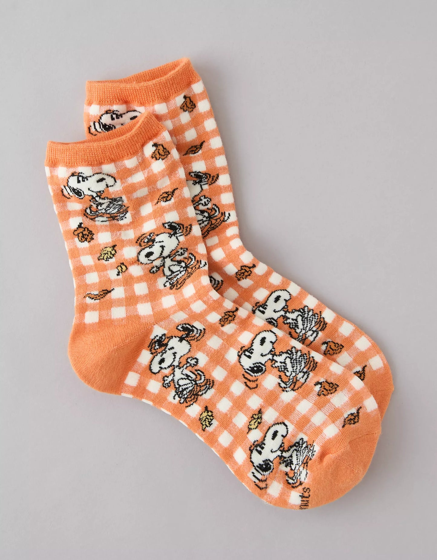 Pre ordena-AE Snoopy Cropped Crew Socks