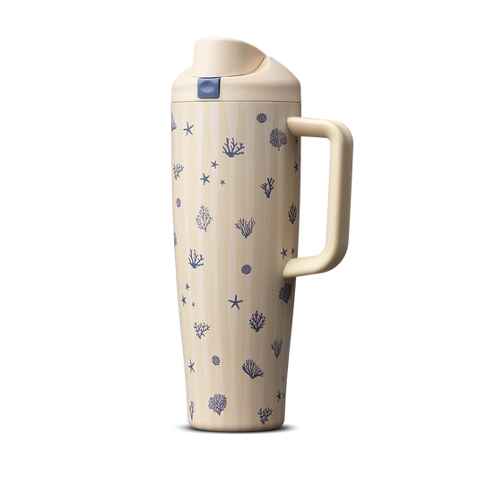 pre ordena-Coral Cabana / 40oz FreeSip Tumbler® owala