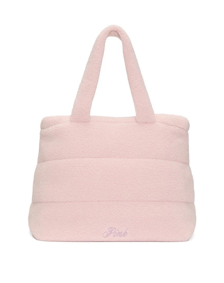 envio inmediato-Tote bag rosa acolchonada