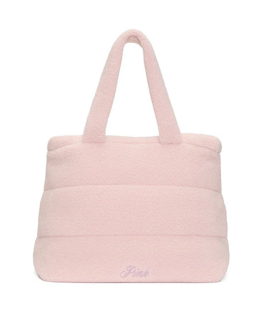 envio inmediato-Tote bag rosa acolchonada