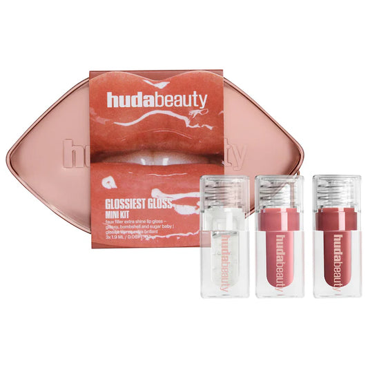 PRE ORDER HUDA BEAUTY  Mini Glossiest Lip Gloss Set