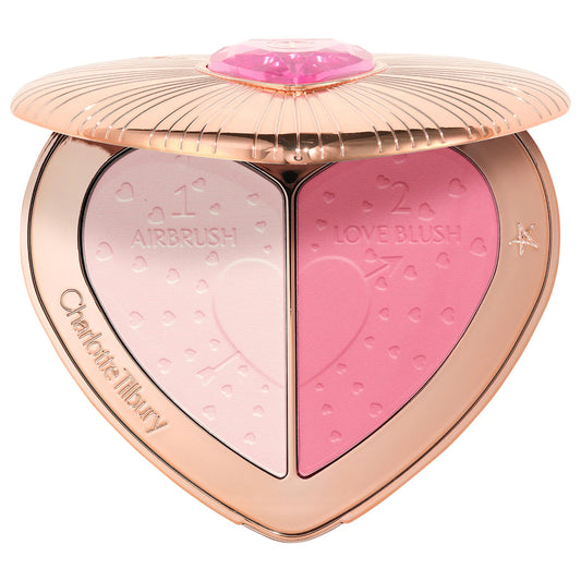 pre ordena-Charlotte Tilbury Pillow Talk Beauty Soulmates Airbrush Flawless Finish Brightening and Blush Powder Palette