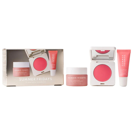 PRE ORDENA-Summer Fridays The Dewy Pink Set with mini Lip Butter Balm in Pink Sugar