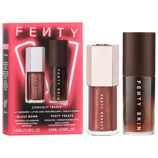 pre ordena-Fenty Beauty by Rihanna Chocolit Treatz Lip Luminizer + Lip Oil Duo