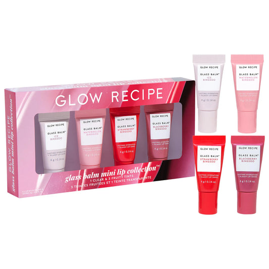 PRE ORDENA-Glow Recipe Mini Glass Balm Lip Collection Gift Set