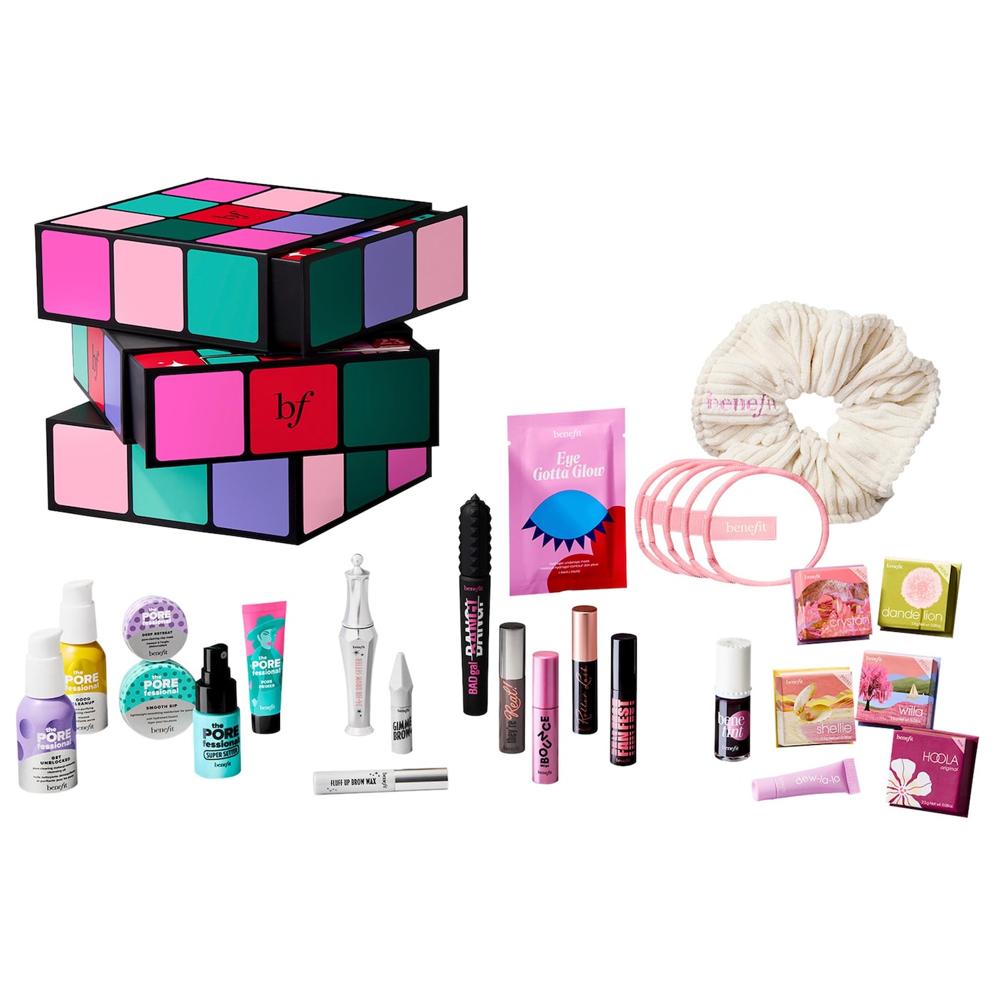 PRE ORDENA-Benefit Cosmetics Glam Cube 24-Day Makeup Advent Calendar Gift Set