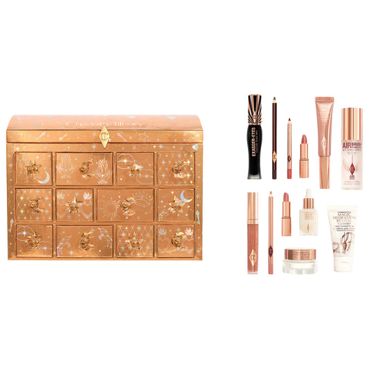 PRE ORDENA-Charlotte Tilbury Charlotte's Beauty Treasure Chest Makeup and Skincare Advent Calendar