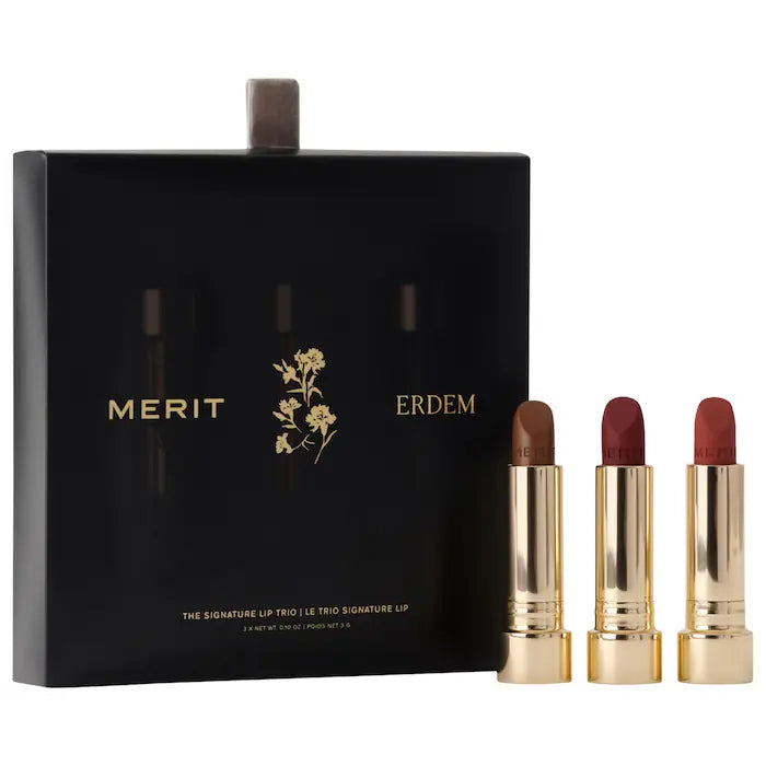 Pre ordena-MERIT MERIT x Erdem Signature Lip Gift Set