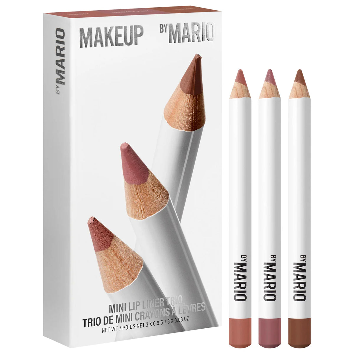 Pre ordena-MAKEUP BY MARIO Mini Ultra Suede® Sculpting Lip Pencil Trio Gift Set