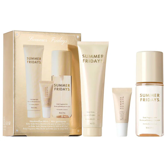 Pre ordena-Summer Fridays Marshmallow Minis - Body and Lip Set