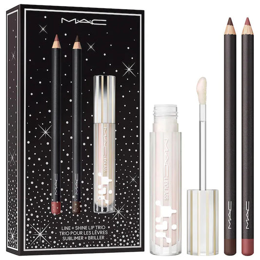 Pre ordena-MAC Cosmetics Line + Shine Hydrating Glossy Lip Trio Gift Set