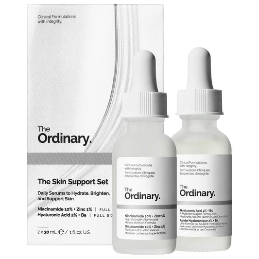 pre ordena-The Skin Support Set with Niacinamide + Hyaluronic Acid the ordinary